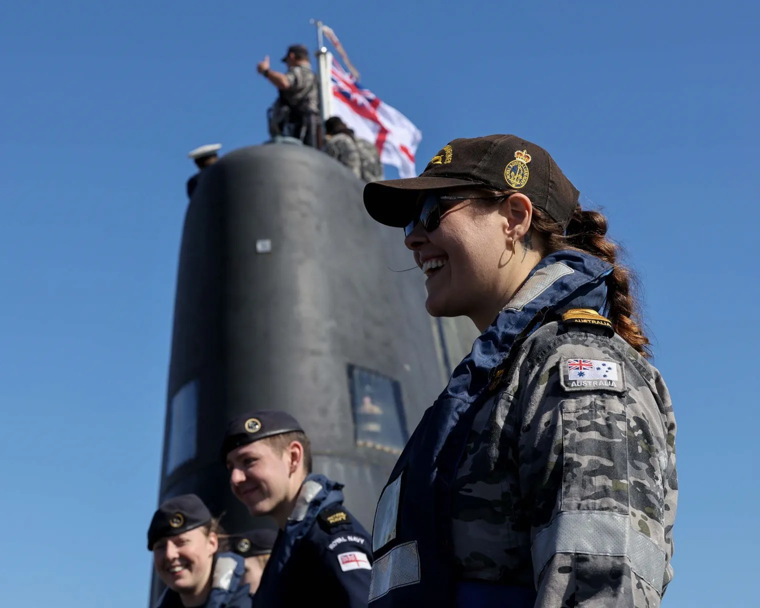 Image Credit: Royal Navy (HMS Anson approaching HMAS Stirling)